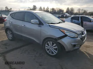 2011 Hyundai Tucson Limited with VIN KM8JUCAC1BU204459, listed as a Copart auction lot 46502895 with 110,654 mi miles and Salvage Title. Bid and sale history available at DreamBid. Image 4.