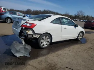 2007 Honda Civic Cpe LX with VIN 2HGFG12687H542662, listed as a Copart auction lot 53691345 with 164,986 mi miles and Salvage Title. Bid and sale history available at carsss.com. Image 3.