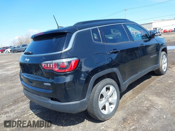 2020 Jeep Compass Latitude with VIN 3C4NJDBB6LT219710, listed as a IAAI auction lot 41907981 with 41,256 mi miles. Bid and sale history available at carsss.com. Image 4.