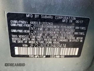2018 Subaru Forester Premium with VIN JF2SJAGC8JH438474, listed as a Copart auction lot 53691275 with 63,404 mi miles and Salvage Title. Bid and sale history available at DreamBid. Image 12.