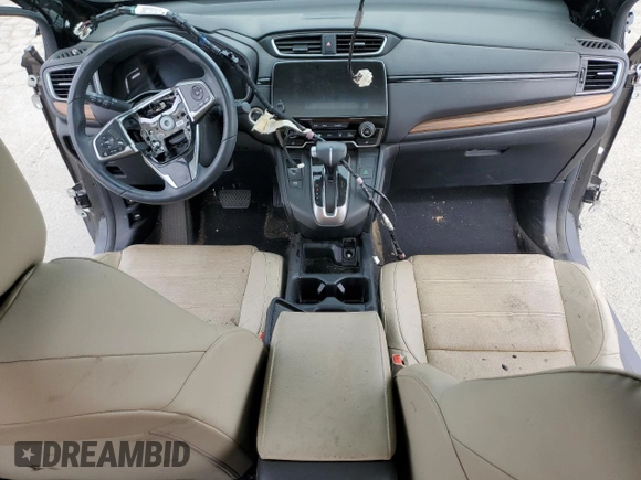 2017 Honda CR-V EX-L with VIN 2HKRW2H88HH640080, listed as a Copart auction lot 54396835 with 54,727 mi miles and Salvage Title. Bid and sale history available at carsss.com. Image 8.