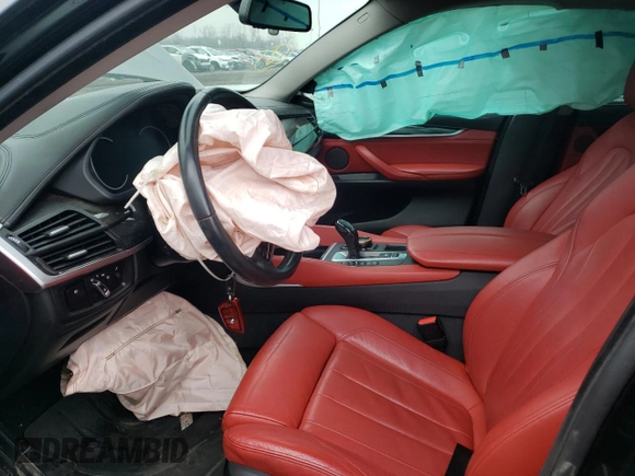 2015 BMW X6 xDrive50i with VIN 5UXKU6C51F0F94583, listed as a Copart auction lot 35842713 with 111,346 mi miles. Bid and sale history available at carsss.com. Image 7.