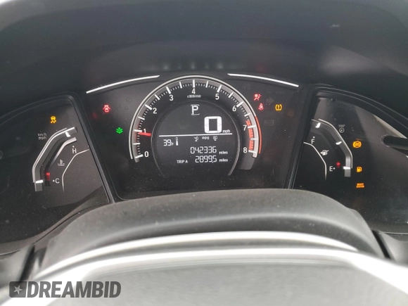 2018 Honda Civic Sedan LX with VIN 2HGFC2F57JH536488, listed as a Copart auction lot 88767115 with 42,336 mi miles and Salvage Title. Bid and sale history available at carsss.com. Image 9.