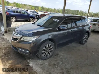 2014 Acura MDX Tech Pkg with VIN 5FRYD4H41EB050225, listed as a Copart auction lot 52290465 with 204,155 mi miles and Salvage Title. Bid and sale history available at carsss.com. Image 1.