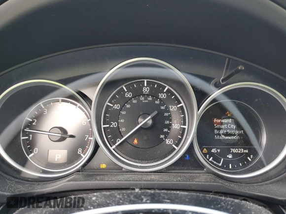 2019 Mazda CX-5 Sport with VIN JM3KFBBM7K0633737, listed as a Copart auction lot 45170645 with 76,023 mi miles and Salvage Title. Bid and sale history available at DreamBid. Image 9.
