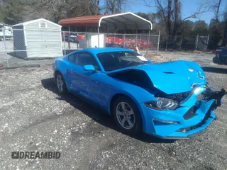 2023 Ford Mustang EcoBoost with VIN 1FA6P8TH5P5113600, listed as a IAAI auction lot 41600458 with 31,713 mi miles. Bid and sale history available at carsss.com. Image 1.