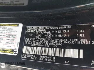 2022 Lexus NX with VIN 2T2AGCEZ7NC013748, listed as a IAAI auction lot 42131913 with Not Provided miles. Bid and sale history available at carsss.com. Image 9.