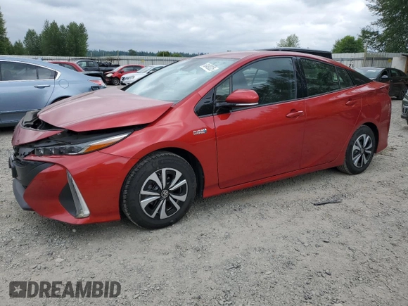 2017 Toyota Prius Plus with VIN JTDKARFPXH3064037, listed as a Copart auction lot 60490325 with 75,156 mi miles and Salvage title. Bid and sale history available at DreamBid. Image 1.
