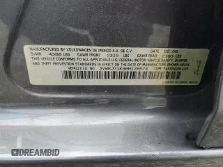 2008 Volkswagen Jetta Wolfsburg Edition with VIN 3VWRJ71K98M126974, listed as a Copart auction lot 58475155 with 115,038 mi miles and Salvage title. Bid and sale history available at DreamBid. Image 13.