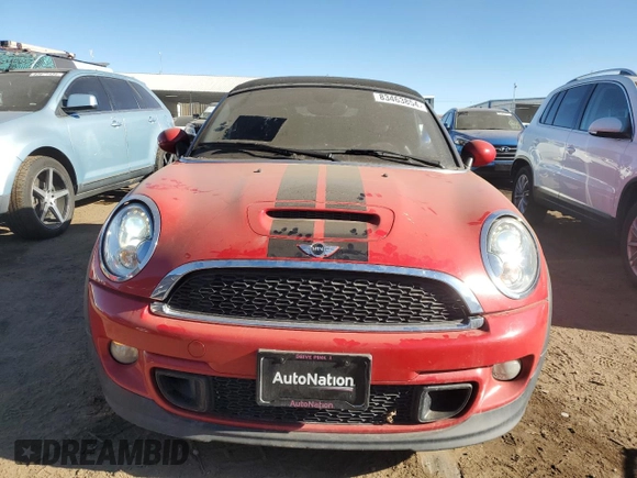 2013 MINI Roadster S z VIN WMWSY3C53DT566214, wystawiony jako Copart lot #83463854 z przebiegiem 69 877 mil mil oraz Szkoda całkowita • Salvage title. Historia ofert i sprzedaży dostępna na DreamBid. Obrazek 5.