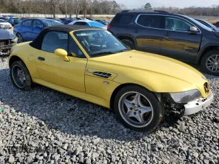 2000 BMW Z3 M 3.2L with VIN WBSCK9349YLC90528, listed as a Copart auction lot 42871855 with 104,614 mi miles and Salvage Title. Bid and sale history available at carsss.com. Image 4.