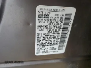 2012 Nissan Murano S with VIN JN8AZ1MU1CW105102, listed as a Copart auction lot 52604415 with 132,161 mi miles and Salvage title. Bid and sale history available at DreamBid. Image 13.