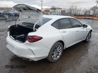 2021 Acura TLX w/A-Spec Package with VIN 19UUB5F53MA012897, listed as a IAAI auction lot 41571283 with 1 mi miles. Bid and sale history available at carsss.com. Image 4.