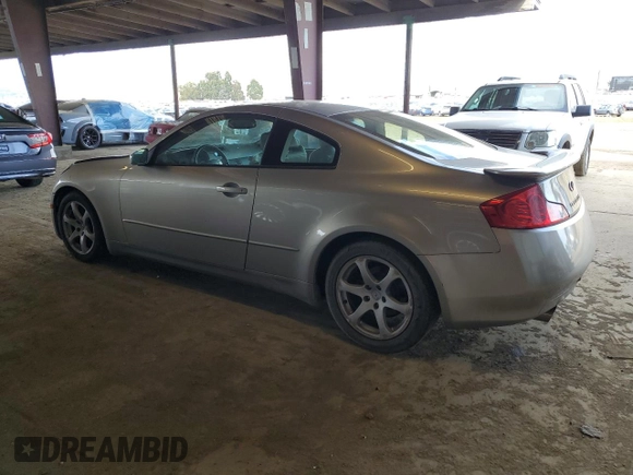 2003 Infiniti G35 Coupe w/Leather with VIN JNKCV54E03M216329, listed as a Copart auction lot 51467525 with 58,774 mi miles and Salvage Title. Bid and sale history available at carsss.com. Image 2.