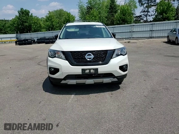 2019 Nissan Pathfinder S with VIN 5N1DR2MM0KC633465, listed as a Copart auction lot 59626475 with 38,019 mi miles and Salvage title. Bid and sale history available at DreamBid. Image 14.