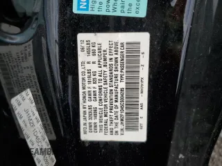 2012 Honda CR-Z with VIN JHMZF1D45CS004285, listed as a Copart auction lot 51217615 with 139,053 mi miles and Salvage title. Bid and sale history available at DreamBid. Image 14.