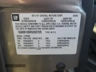 2005 GMC Envoy SLT with VIN 1GKDS13SX52322725, listed as a Copart auction lot 82032674 with 249,288 mi miles and Salvage Title. Bid and sale history available at carsss.com. Image 13.