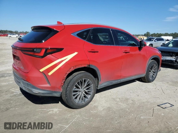 2024 Lexus NX 250 Premium with VIN 2T2GDCAZ6RC007597, listed as a Copart auction lot 42354975 with 71,863 mi miles and Salvage title. Bid and sale history available at DreamBid. Image 3.
