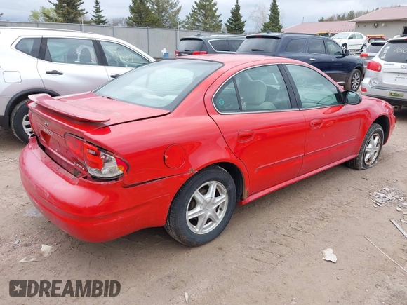 2004 Oldsmobile Alero GL1 with VIN 1G3NL52F34C128670, listed as a IAAI auction lot 42147350 with 137,973 mi miles and . Bid and sale history available at DreamBid. Image 4.