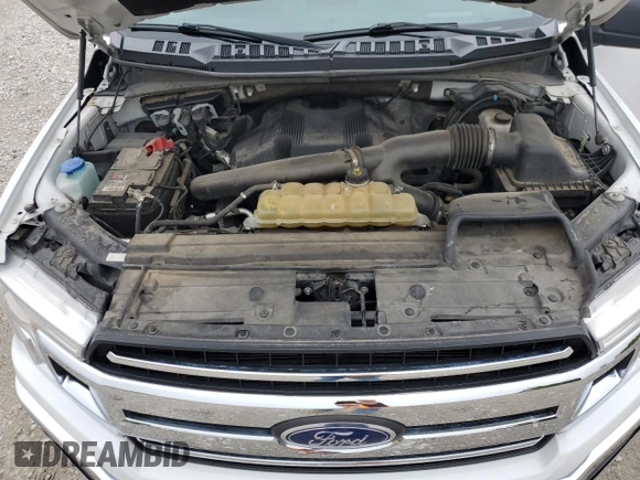 2020 Ford F-150 XL with VIN 1FTEW1E43LKD42136, listed as a Copart auction lot 59444145 with 142,294 mi miles and Salvage title. Bid and sale history available at DreamBid. Image 11.