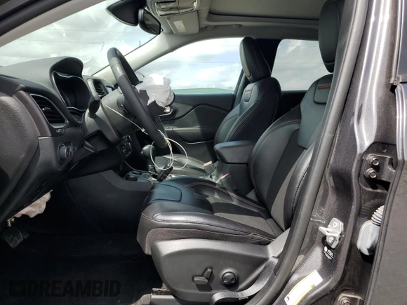 2022 Jeep Cherokee Trailhawk with VIN 1C4PJMBX1ND510760, listed as a Copart auction lot 51996585 with 17,748 mi miles and Salvage title. Bid and sale history available at DreamBid. Image 7.
