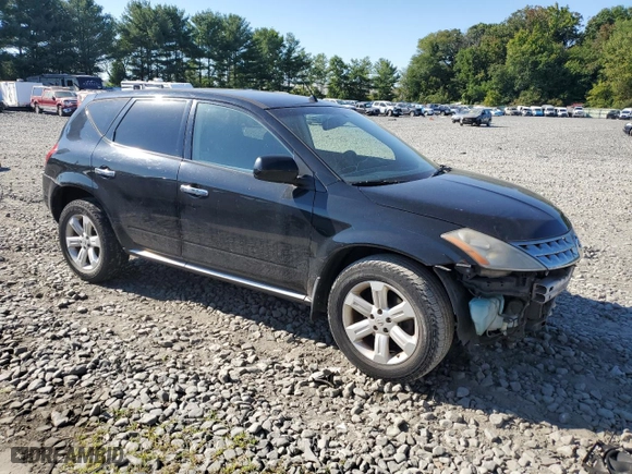 2007 Nissan Murano S with VIN JN8AZ08W97W666580, listed as a Copart auction lot 70611924 with 106,593 mi miles and Salvage Title. Bid and sale history available at carsss.com. Image 4.