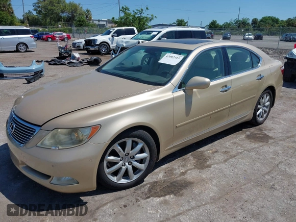 2007 Lexus LS 460 z VIN JTHBL46F875040163, wystawiony jako IAAI lot #42002411 z przebiegiem 145 247 mil mil oraz . Historia ofert i sprzedaży dostępna na DreamBid. Obrazek 2.