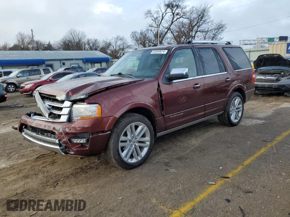 2017 Ford Expedition Platinum с VIN 1FMJU1MT8HEA25872, выставлен на аукционе Copart как лот 83593674 с пробегом 119 717 миль миль и Списание • Salvage title. История ставок и продаж доступна на DreamBid. Изображение 1.