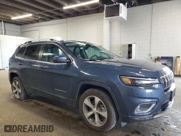 2020 Jeep Cherokee Limited with VIN 1C4PJMDN4LD537282, listed as a Copart auction lot 57639635 with 55,237 mi miles and Clean title. Bid and sale history available at DreamBid. Image 4.