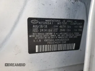 2019 Genesis G70 Advanced z VIN KMTG44LA0KU020504, wystawiony jako Copart lot #83984724 z przebiegiem 54 444 mil mil oraz Szkoda całkowita • Salvage title. Historia ofert i sprzedaży dostępna na DreamBid. Obrazek 14.