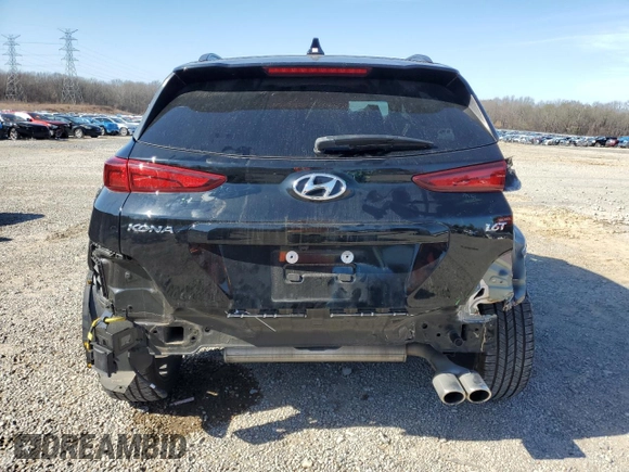 2023 Hyundai Kona N Line with VIN KM8K33A33PU943766, listed as a Copart auction lot 42802485 with 29,280 mi miles and Salvage Title. Bid and sale history available at carsss.com. Image 6.