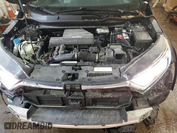 2017 Honda CR-V EX-L with VIN 5J6RW2H82HL027801, listed as a Copart auction lot 46610125 with 100,211 mi miles and Salvage Title. Bid and sale history available at carsss.com. Image 14.