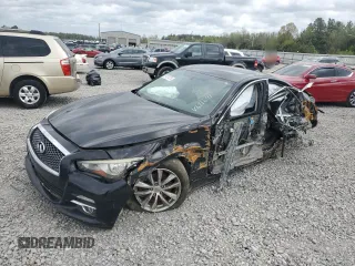 2014 Infiniti Q50 z VIN JN1BV7AP7EM691691, wystawiony jako Copart lot #51121275 z przebiegiem 310 795 mil mil oraz Szkoda całkowita • Salvage title. Historia ofert i sprzedaży dostępna na DreamBid. Obrazek 1.