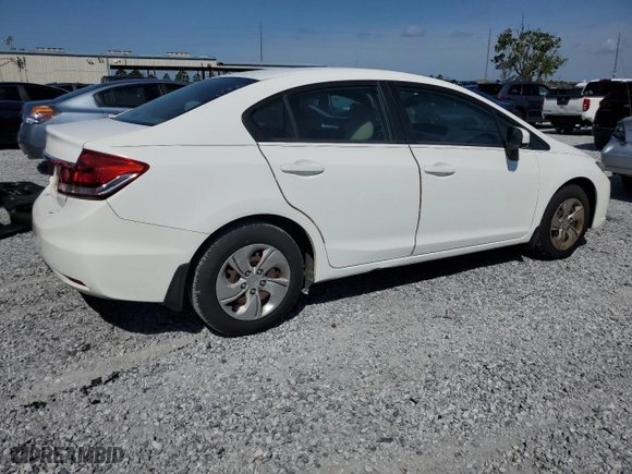 2014 Honda Civic Sedan LX with VIN 19XFB2F56EE011943, listed as a Copart auction lot 51380815 with 151,852 mi miles and Salvage Title. Bid and sale history available at carsss.com. Image 3.