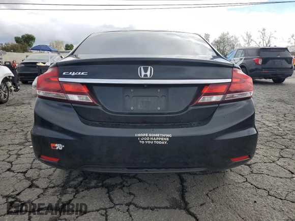 2015 Honda Civic Sedan LX with VIN 19XFB2E52FE109354, listed as a Copart auction lot 49101105 with 279,321 mi miles and Clean Title. Bid and sale history available at carsss.com. Image 6.