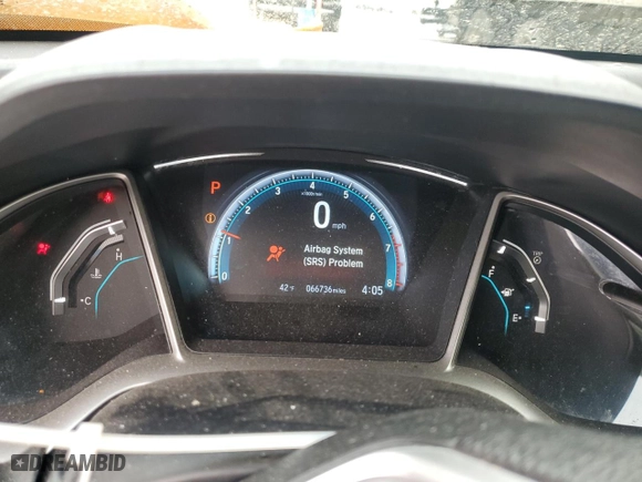 2016 Honda Civic Sedan EX with VIN 2HGFC2F7XGH551464, listed as a Copart auction lot 41768795 with 66,736 mi miles and Salvage Title. Bid and sale history available at carsss.com. Image 9.