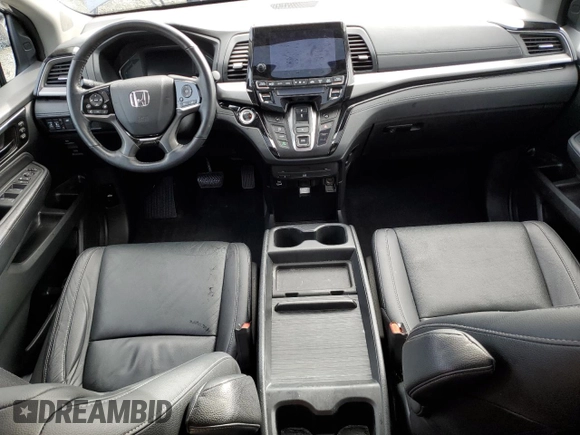 2021 Honda Odyssey Touring with VIN 5FNRL6H87MB033970, listed as a Copart auction lot 48928895 with 52,287 mi miles and Salvage Title. Bid and sale history available at carsss.com. Image 8.