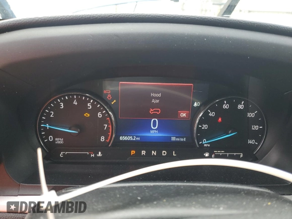 2022 Ford Explorer XLT with VIN 1FMSK8DH7NGA62104, listed as a Copart auction lot 50810145 with 65,605 mi miles and Salvage Title. Bid and sale history available at DreamBid. Image 9.