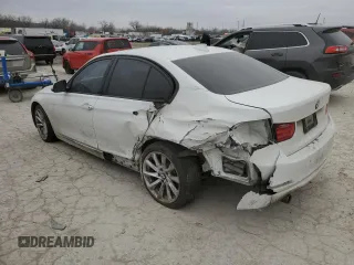 2015 BMW 3 Series 320i xDrive with VIN WBA3C3G59FNT52946, listed as a Copart auction lot 45638255 with Not Provided miles and Salvage Title. Bid and sale history available at carsss.com. Image 2.