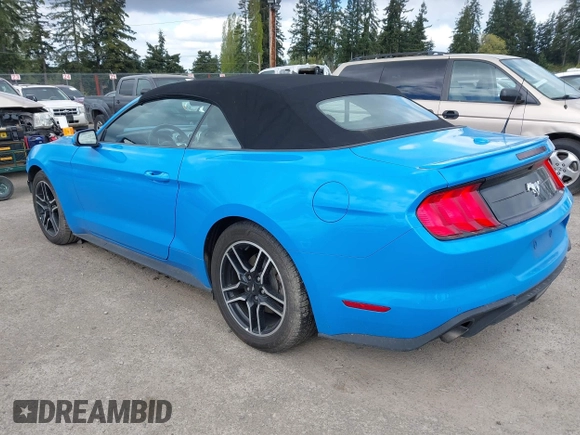 2022 Ford Mustang EcoBoost with VIN 1FATP8UH3N5124691, listed as a IAAI auction lot 42073596 with 40,612 mi miles. Bid and sale history available at carsss.com. Image 3.