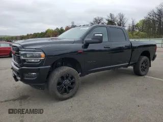 2023 Ram 2500 Laramie with VIN 3C6UR5FJ3PG568647, listed as a Copart auction lot 55297945 with 22,583 mi miles and Salvage title. Bid and sale history available at DreamBid. Image 1.
