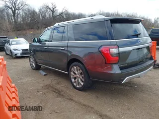 2018 Ford Expedition Max Platinum with VIN 1FMJK1MT0JEA19575, listed as a IAAI auction lot 41870445 with 76,781 mi miles and . Bid and sale history available at DreamBid. Image 3.