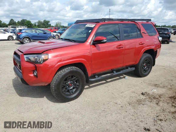 2023 Toyota 4Runner TRD Off Road Premium с VIN JTERU5JR0P6206699, выставлен на аукционе Copart как лот 60548645 с пробегом 29 531 миль миль и Списание • Salvage title. История ставок и продаж доступна на DreamBid. Изображение 1.