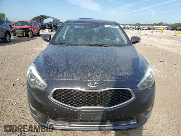 2014 Kia Cadenza Premium with VIN KNALN4D71E5136089, listed as a Copart auction lot 72343514 with 81,616 mi miles and Salvage Title. Bid and sale history available at carsss.com. Image 5.