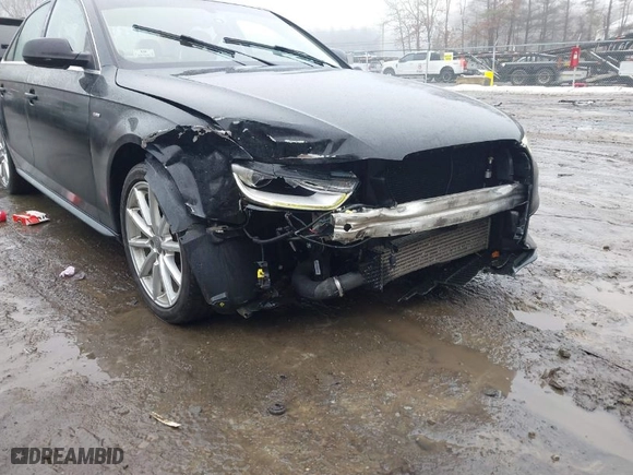 2014 Audi A4 Premium Plus with VIN WAUFFAFL8EN036140, listed as a IAAI auction lot 41569955 with 82,216 mi miles. Bid and sale history available at carsss.com. Image 6.