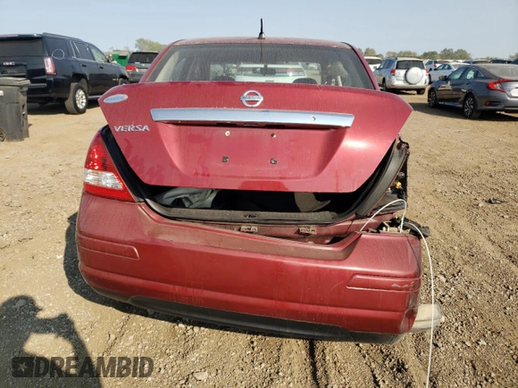 2008 Nissan Versa 1.8 S with VIN 3N1BC11E58L417857, listed as a Copart auction lot 70824094 with 163,032 mi miles and Salvage Title. Bid and sale history available at carsss.com. Image 6.