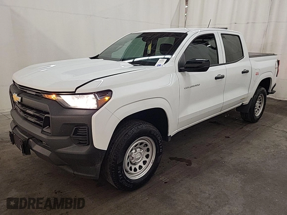 2023 Chevrolet Colorado 4WD Work Truck with VIN 1GCGTBEC5P1199989, listed as a IAAI auction lot 42674419 with 14,286 mi miles and . Bid and sale history available at DreamBid. Image 4.