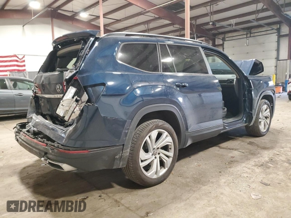 2023 Volkswagen Atlas SE with VIN 1V2KP2CA0PC546924, listed as a Copart auction lot 77533534 with 47,127 mi miles and Salvage title. Bid and sale history available at DreamBid. Image 3.