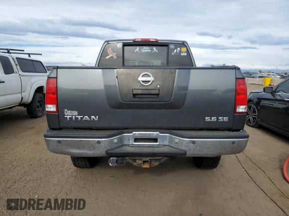 2005 Nissan Titan LE with VIN 1N6AA07B25N561106, listed as a Copart auction lot 50073555 with 264,512 mi miles and Clean Title. Bid and sale history available at carsss.com. Image 6.