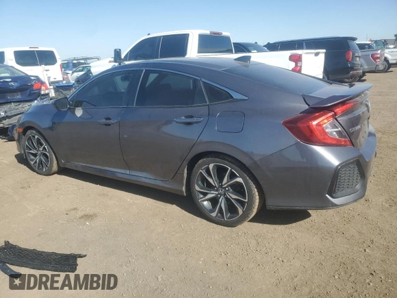 2018 Honda Civic Si with VIN 2HGFC1E57JH704397, listed as a Copart auction lot 51868535 with 44,620 mi miles and Salvage Title. Bid and sale history available at DreamBid. Image 2.